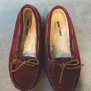 Minnetonka suede slippers